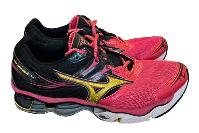 Mizuno Wave Creation 14 Athletic Lace Up Shoe Womens US9 8KN-30187 Pink • $28.88