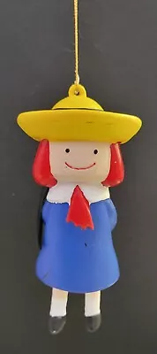 1999 Madeline Doll Christmas Ornament 3.5  Hiding Gift Behind Back • $15.10