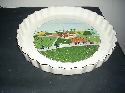 Villeroy & Boch Naif Wedding 11 1/2” Ruffled Quiche Round Baker Pie  • $39.99