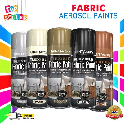 Flexible Fabric Spray Paint Leather Vinyl Textile Clothes Fast Drying 200ml- F4 • £4.89