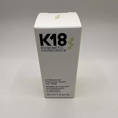 K18 Professional Molecular Repair Hair Mist Spray For Chemically Damaged  1 Oz • $21.80