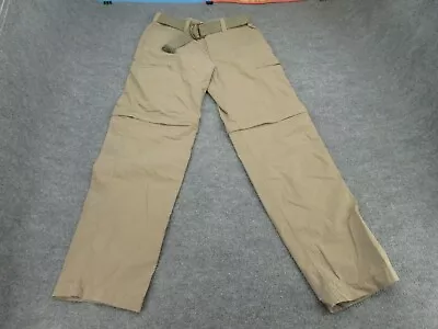 Sonoma Pants Mens 34x34 Brown Belted Zip Off Leg Cargo Hiking Convertable NEW • $19.88