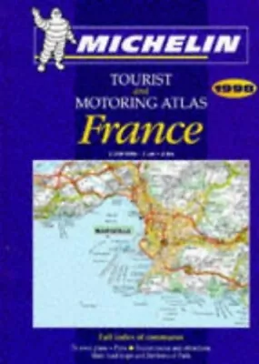 Michelin Motoring Atlas Of France 1998 Hardback Book The Cheap Fast Free Post • £5.49