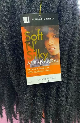 Sensationnel Soft N' Silky Afro Kinky Afro Twists Braiding Hair Extensions 24  • £6.99