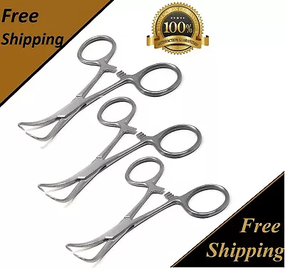 3 Pcs Veterinary Backhaus Towel Clamp Forceps 3.5  Surgical Medical Instruments • $11.99