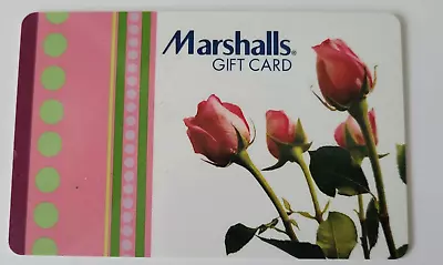 Marshalls Retail Store Roses Gift Card Collectible • $4.95