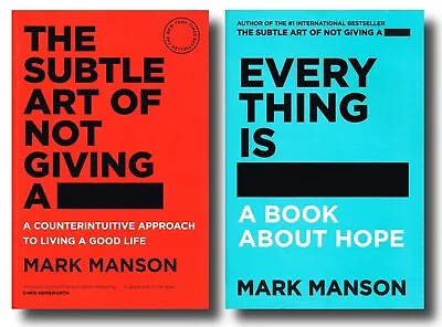 $29.90 • Buy Mark Manson THE SUBTLE ART OF NOT GIVING A F*CK EVERYTHING IS F*CKED ABOUT HOPE