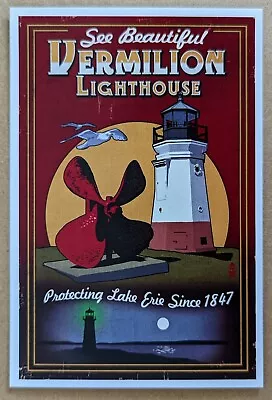 Lantern Press Postcard OH: Vermilion Lighthouse. Ohio • $2.99