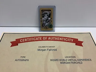 Morgan Fairchild Hand Signed Mini Trading Card With Wizard World COA • $12