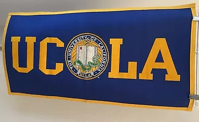 Vintage UCLA University Of California Felt Banner 35.5  X 17.5  School Spirit • $29.99