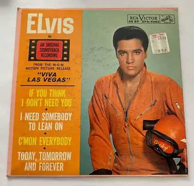 Elvis Presley  Viva Las Vegas  EP 45 In Cardboard Sleeve - RCA Victor - Clean • $7.50