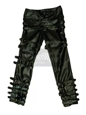 MJ Bad Tour Trousers In Black With Belts • $79.99