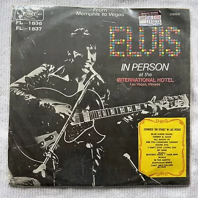 Elvis Presley Rare Error Taiwan In Person / Back In Memphis Lp Vinyl Fl-1836/37 • $122.08