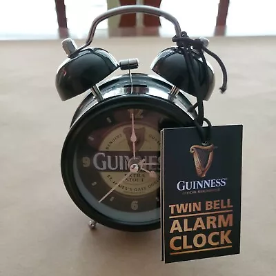 Guinness Beer Retro Tavern Alarm Clock Light Bell AA Battery • $29.99