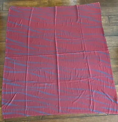 $15 • Buy TURKISH AIRLINES  Red/Gray Stripe Coach Class Blanket 57  X 49 
