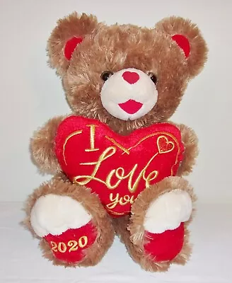 Dan Dee Sweetheart Teddy Bear Plush Stuffed Animal 2020 I LOVE YOU  - 18  Tall • $6.49