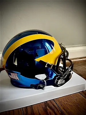 Riddell Michigan Wolverines Chrome Speed Mini Football Helmet • $150