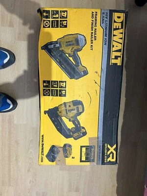 £490 • Buy DEWALT DCK2046P2 18V XR Cordless Nailer Twin Kit With 2x5.0Ah Li-Ion Batteries