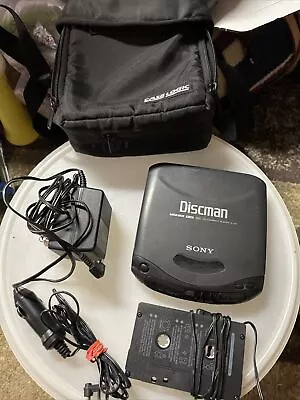 SONY DISCMAN CD Compact Player D-141 Vintage Digital MegaBass TESTED WORKS READ • $29.99