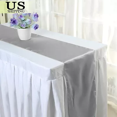 5 Pcs Satin Table Runner Wedding Banquet Decoration Tablecloth Party (12 X108 )  • $8.99