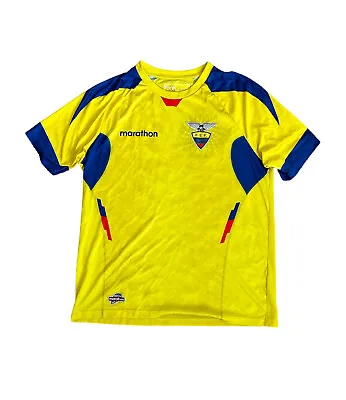 Marathon Ecuador FEF Futbol Yellow Soccer Jersey Men’s Size XL • $44.99