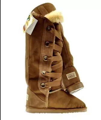 Classic Long Lace Up Ugg Boots • $45