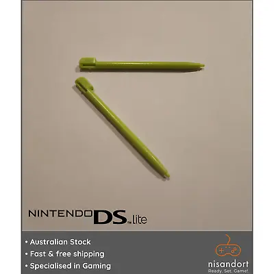 2x Nintendo DS Lite Stylus Lime Green 🕹 (USG-004) - Free Postage - Aust Seller • $4.95