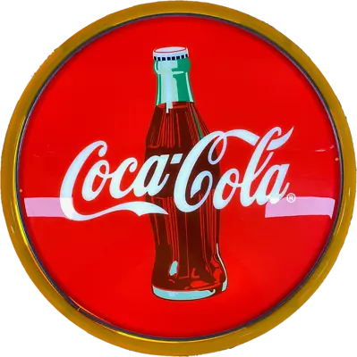 Coca Cola Coke Bottle LED Bar Lighting Wall Sign Light Button Yellow • $171.96