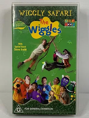 The Wiggles Wiggly Safari Steve Irwin VHS Movie • $15.99