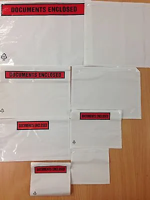 A7 A6 A5 A4 Dl Printed & Plain Document Enclosed Envelopes / Wallets + 24h Del • £1.20