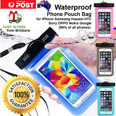 Waterproof Underwater Pouch Bag Phone Case IPhone X 8 7 6 Plus S8 S7 S6 Pixel • $8.67
