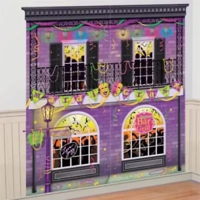 Mardi Gras Party Scene Setters Wall Decoration Kit Supplies New Orleans French • $10.90