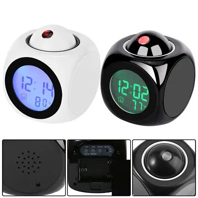 Smart Alarm Clock Digital LED Projector Temperature Time Projection  • $20.99