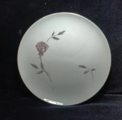 Mikasa Fine China PRIMROSE 8194 Dinner Plate 10 3/8  Coupe Pink Rose Platinum Ed • $9.89