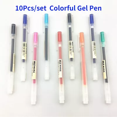 10Colors MUJI Gel Ink Ball Point Pen 0.5/0.38mm Non-toxic Pen MUJI Ballpoint Pen • $6.39