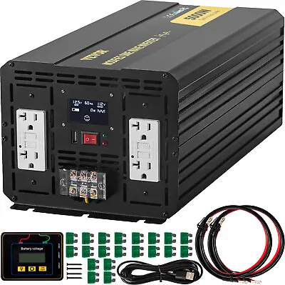 VEVOR Power Inverter Modified Sine Wave Inverter 5000W DC 12V To AC 110V W/LCD • $246.99