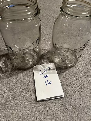 2 Presto Quart Mason Jars One Wide Mouth (lot #16) • $35