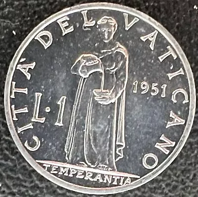 1951 Unc Vatican City Lira Coin • $6.95