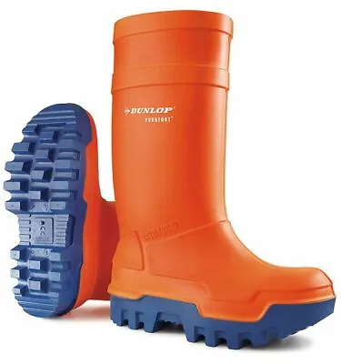 Dunlop Purofort Thermo+ Full Safety Wellington S5 Waterproof Steel Toe C662343 • £89.49