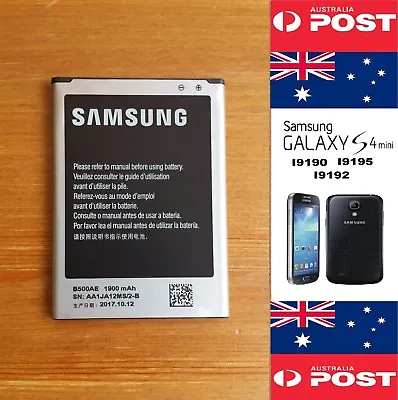 Samsung S4 Mini GT-9190 (3Pin) Original Battery B500AE 1900mAh - Local Seller • $16