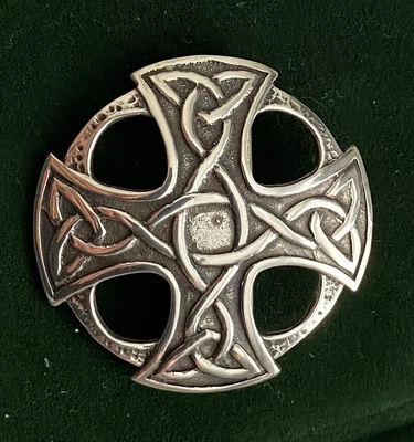 £29.50 • Buy John Hart Celtic Silver Nevern  Brooch