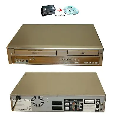 SHARP DV-RW260H VCR VHS To DVD Recorder Tapes ConverterEXT SKY REC 1YR WARRANTY • £229.99