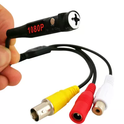 Mini 1080P DIY AHD Signal Screw Micro Video Smallest HD Camera With Power Supply • $39.50