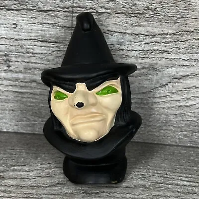 Vintage Rubber Witch Muppet Head Halloween Green Eyes • $12