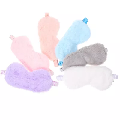  6 Pcs Face Down Pillow Rabbit Fur Blackout Sleeping At Night • £13.29