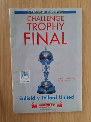 1988 FA Trophy Final  : Enfield V Telford @ Wembley • £2