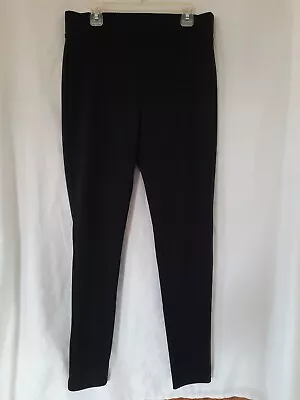 Simply Vera Wang Pants Womens Sz M STRETCHY Black Straight Leg 6” Ankle Pull-On • $15