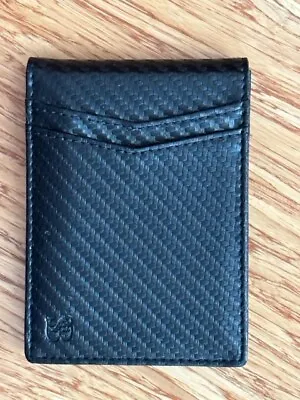 $14.99 • Buy Mens SERMAN BRANDS Wallet Modern Black Money Clip RFID Blocking NEW