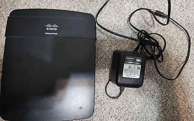 Cisco Linksys Wireless-N WiFi 300Mbps 2.4GHz Router 4-Port Switch E1200 TESTED • $14.95