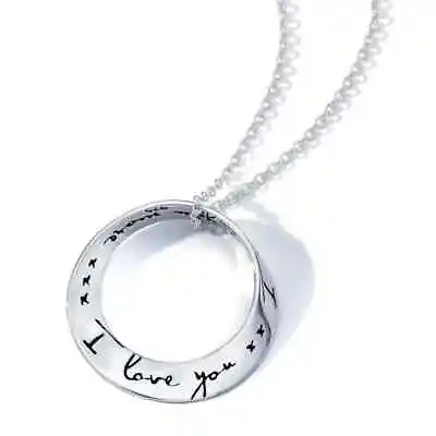 I Love You I Love You More Necklace Message Jewelry 0.925 STERLING SILVER • $60